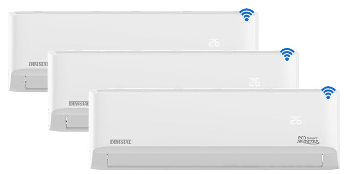 MultiSplit Quick-Connect Klimaanlage TRIO-121212-QC ECO Smart WiFi Inverter  4m Leitungen